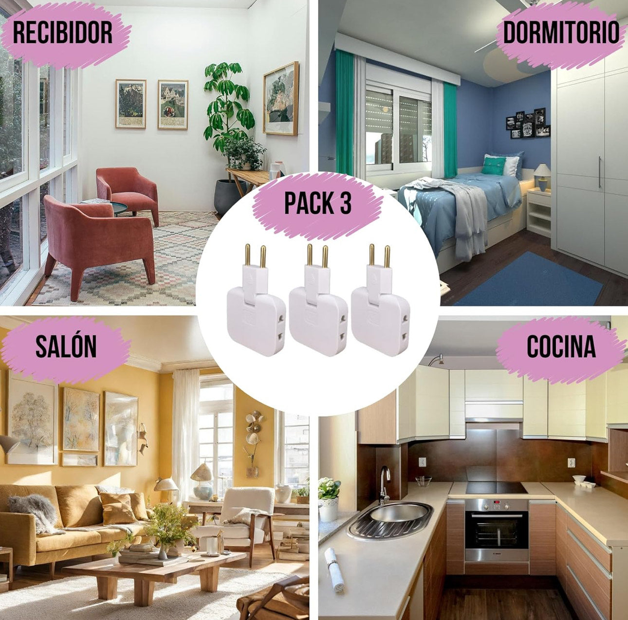 Enchufe Múltiple Plano - EasyLink™